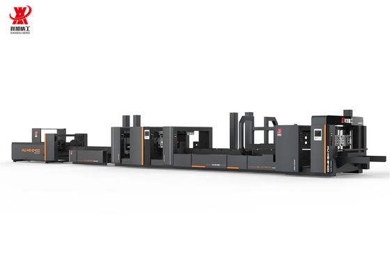 Karton Automatische Ordnermachung Gluer Stitcher Dual Stitching Schwarz Mit PLC