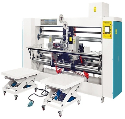 Halbautomatische Doppelkopf-Nastmaschine 7180mm 11kw für Wellkarton