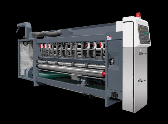 All Computer gesteuert G6-0920 Wellkarton Druckfreies Futter Struktur Blei Rand Vakuumübertragung 4 Farbdrucker+Slotter+Die Cutter+Vibrator+Stacker