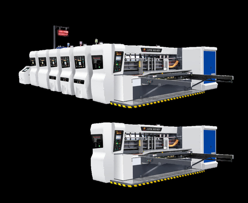 All-Computer-gesteuert G6-0924 Blei-Edge-Feeder 4 Farbdrucker + Slotter + Die Cutter + Folder Gluer Inline