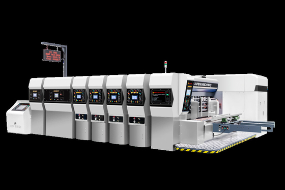 Automatische Stahl-Flexo-Druck-Kartonbox-Druckmaschine für verschiedene Wellpappe-Box erforderlich