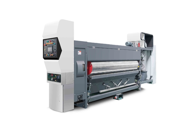 All-Computer-gesteuert G6-0924 Blei-Edge-Feeder 4 Farbdrucker + Slotter + Die Cutter + Folder Gluer Inline